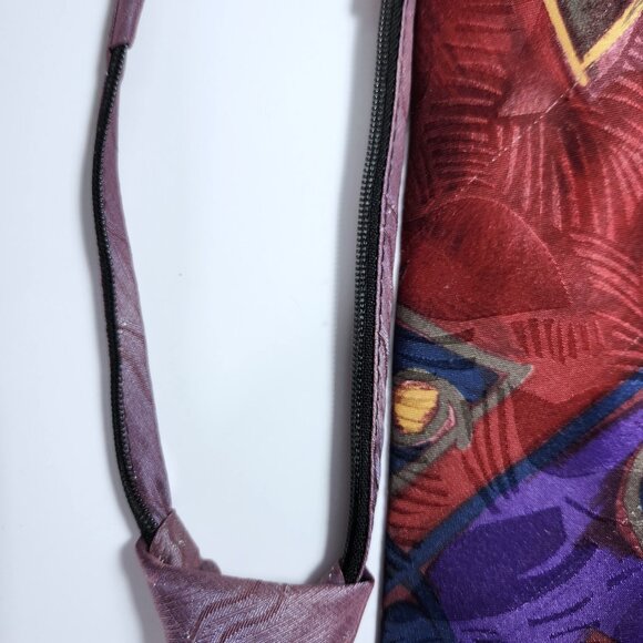 Lot of Seven Neckties Men's Purples and Reds Silk and Polyester Various Patterns - Picture 9 of 10